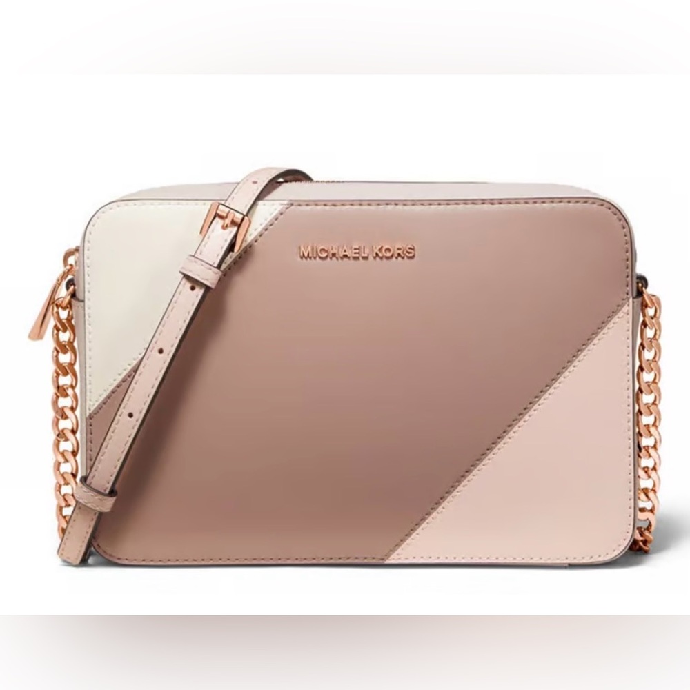Michael Kors Jet Set Crossbody in Tri Color Pink